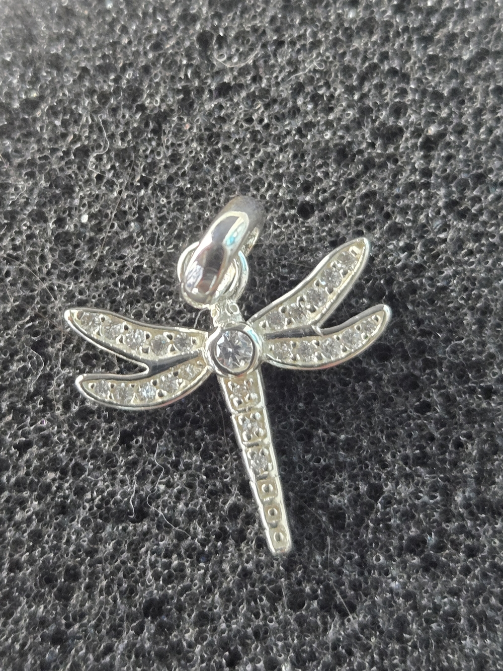 Thomas Sabo Silver Dragonfly Pendant with Clear Stones